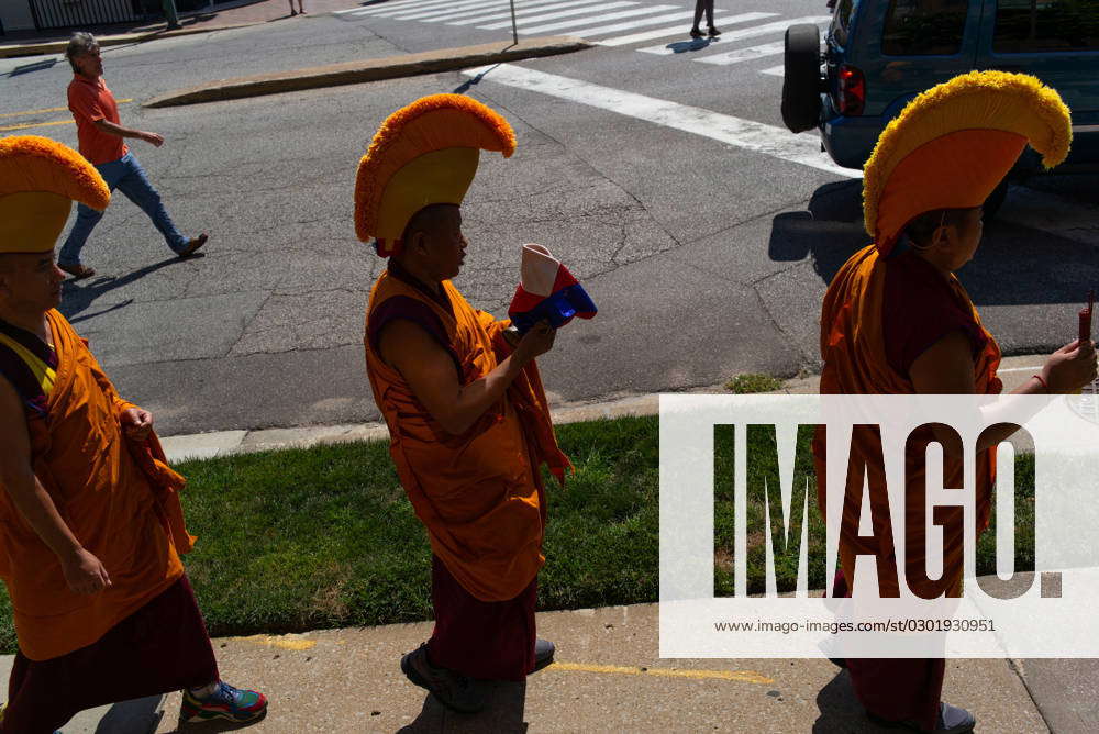 August 19, 2023, Kansas City, Missouri, USA: The Drepung Gomang Monks ...