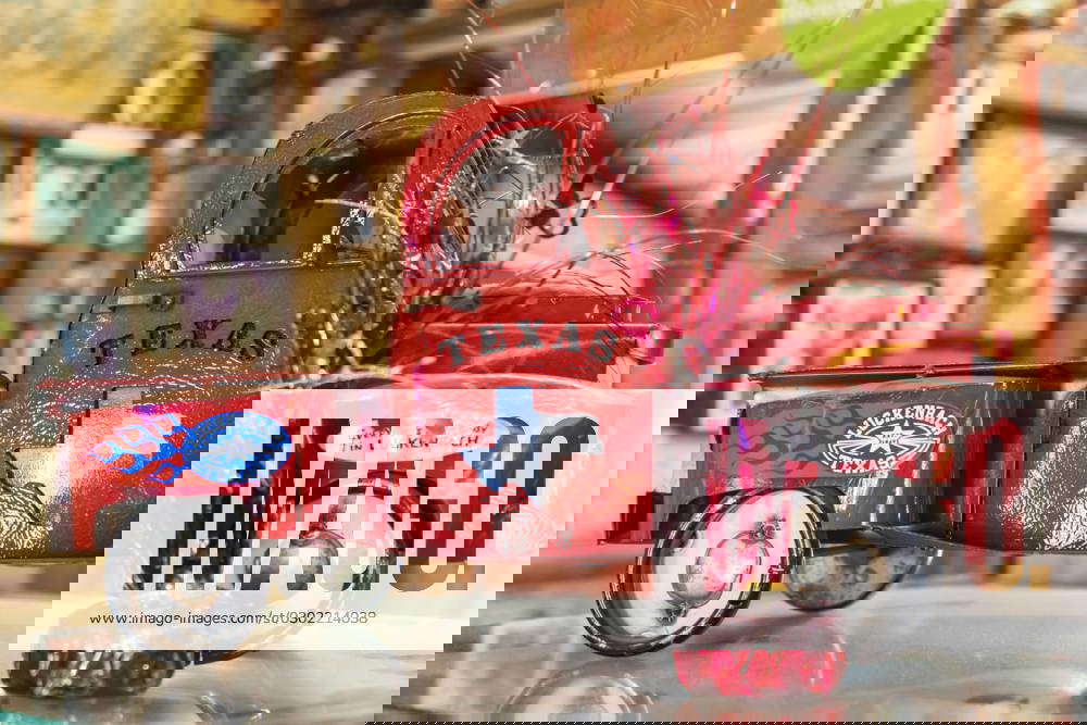 Luckenbach, Texas, USA. Toy truck for sale in a tourist shop in