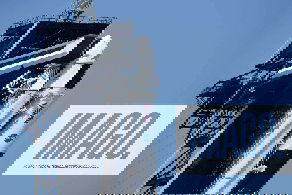 A SpaceX Falcon 9 rocket with Crew7 Dragon capsule is shown on