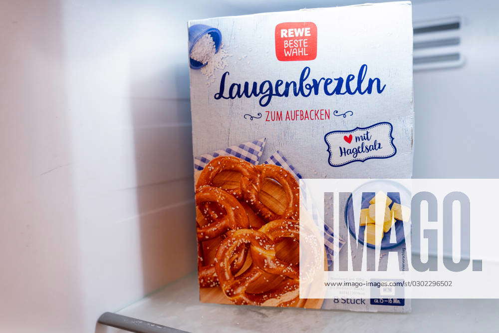 Bavaria, Germany - : REWE Beste Wahl frozen pretzels to bake pack in a ...