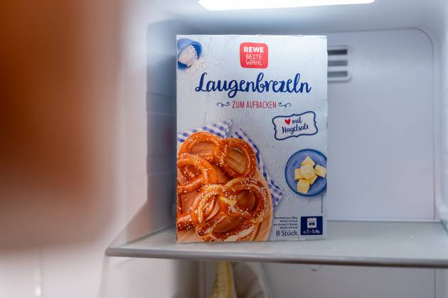 Bavaria, Germany - : REWE Beste Wahl frozen pretzels to bake pack in a ...