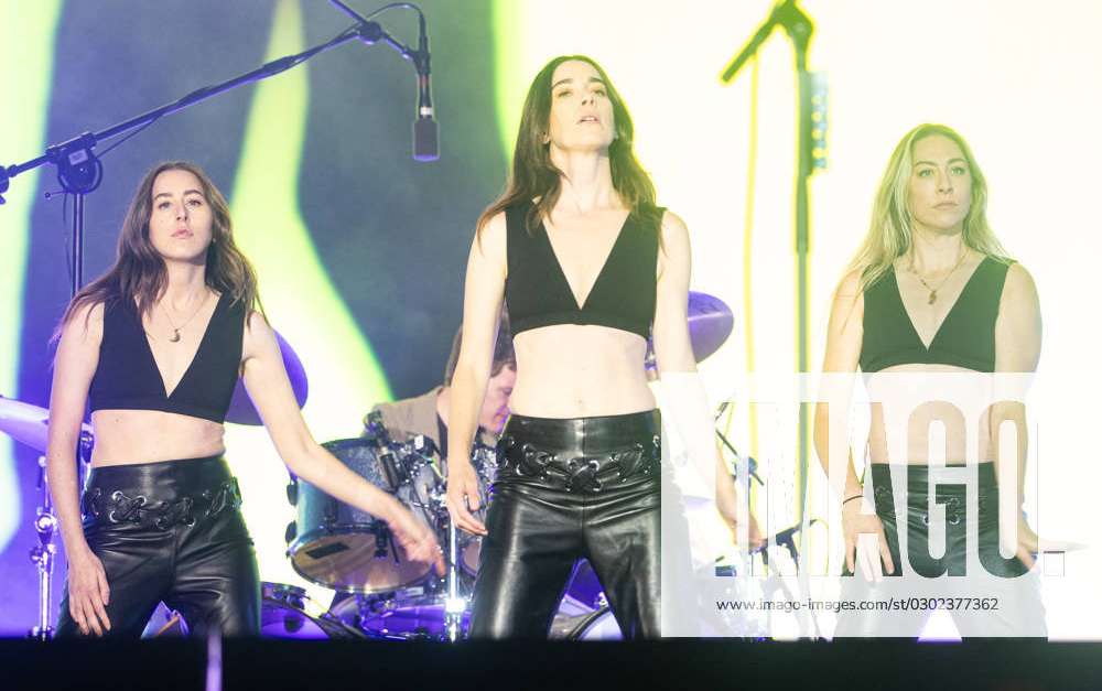 Danielle Haim of HAIM performs during All Points East 2023 at