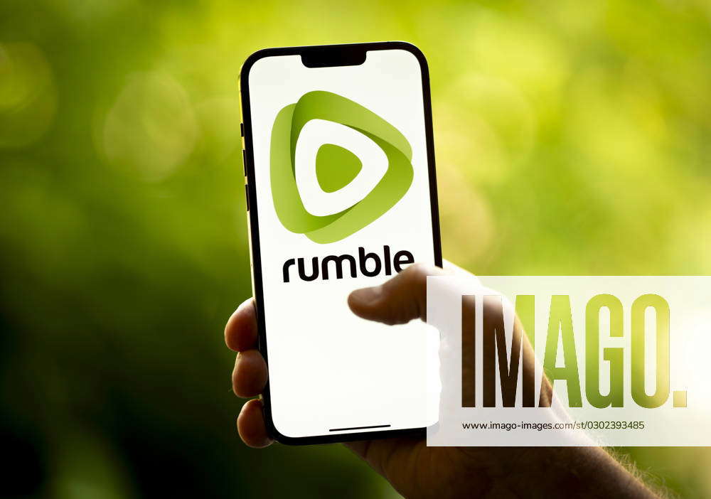 Apps With More Than One Million Users The Rumble logo is seen in this ...