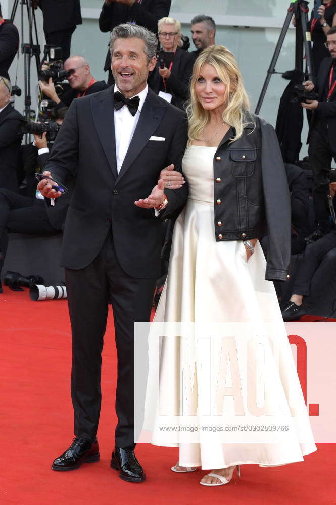 Patrick Dempsey with wife Jillian Fink at the premiere of the feature ...