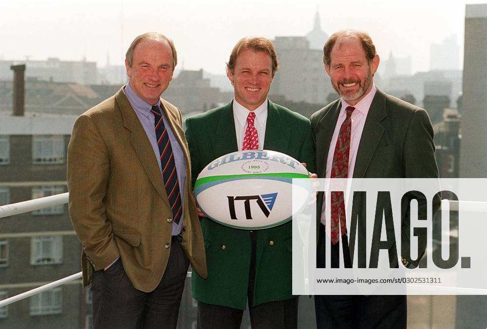 Retired Rugby Commentators From Left to Right:- CHRIS REA. Rugby Commentator. ALASTAIR HIGNELL. TV ...