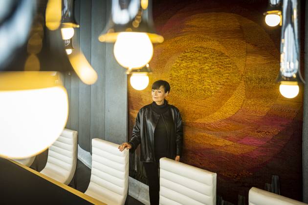 Fashion designer Libena Rochova poses for photographer in the Jested ...