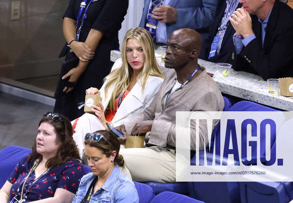 Seal Attends US Open - NYC Singer Seal with his girlfriend Laura ...