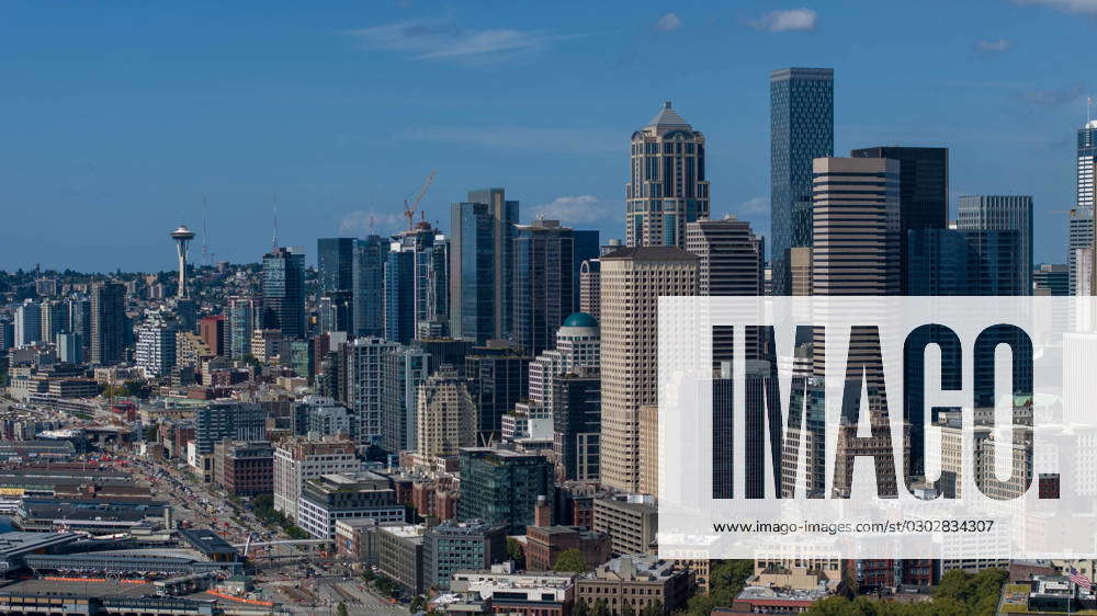 September 5, 2023, Seattle, WA, USA: Aerial View of Seattle, Washington ...