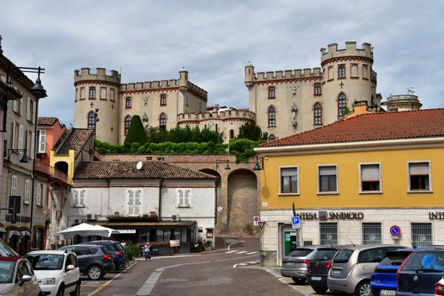 Italy, Costigliole d Asti, 29 08 2023 The Costigliole Castle Castello
