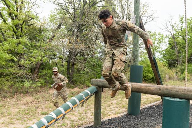 Texas Army National Guard Spc. Fernando Torres, 133rd Field Artillery ...