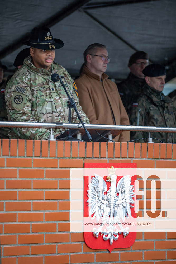 U.S. Army Lt. Col. James Ray, incoming commander of NATO eFP Battle ...