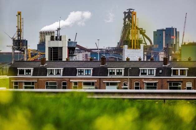 IJMUIDEN - The steel factory Tata Steel IJmuiden. ANP JEFFREY GROENEWEG  netherlands out - belgium