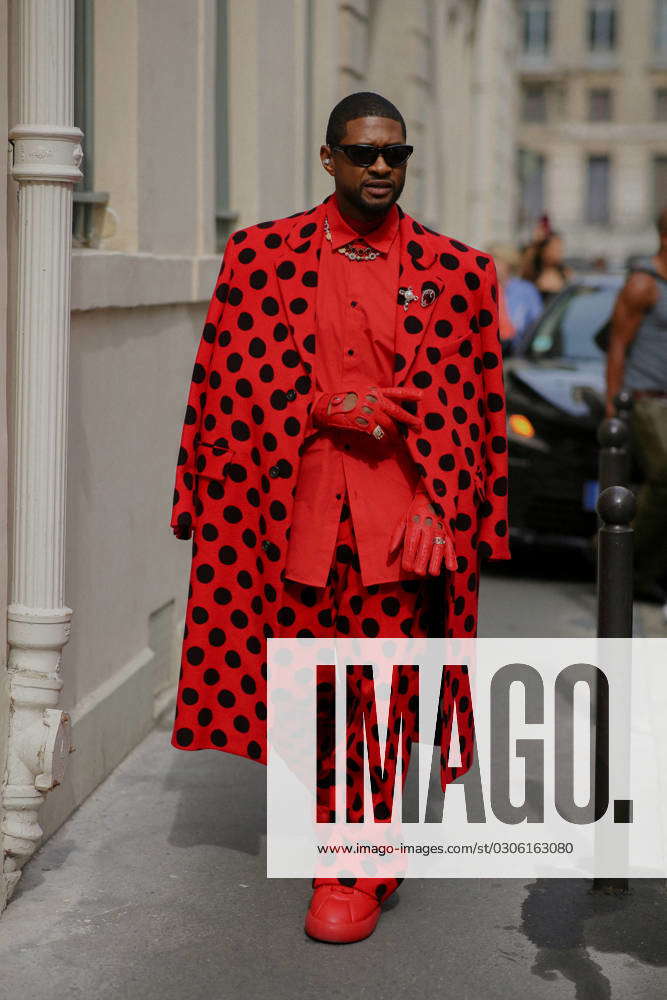 PFW - Marni Street Style Street style, Usher arriving at Marni Spring ...