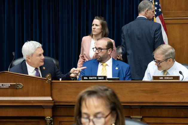 From left to right: United States Representative James Comer ...