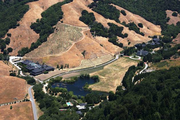 Skywalker Ranch Collapse Aerial views of Skywalker Ranch in Northern California 16001, MARIN ...