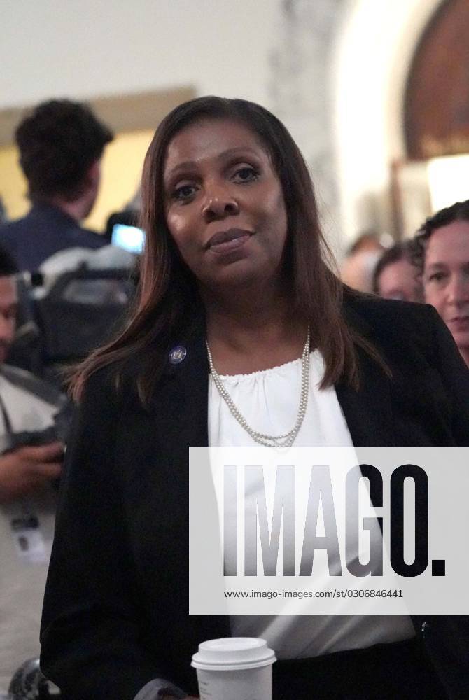 Donald Trump Civil Trial In Nyc 01 Oct 2023 Attorney General Letitia James Leaves The Courtroom 1385