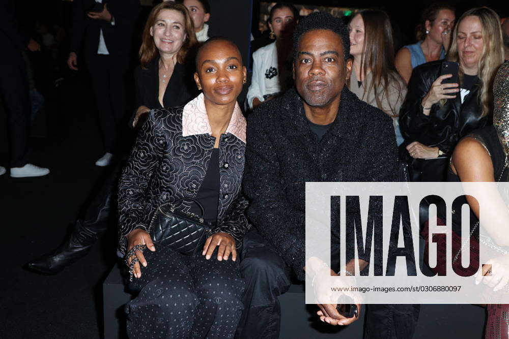 PFW Chanel Front Row JD Chris Rock and his daughter Lola attends