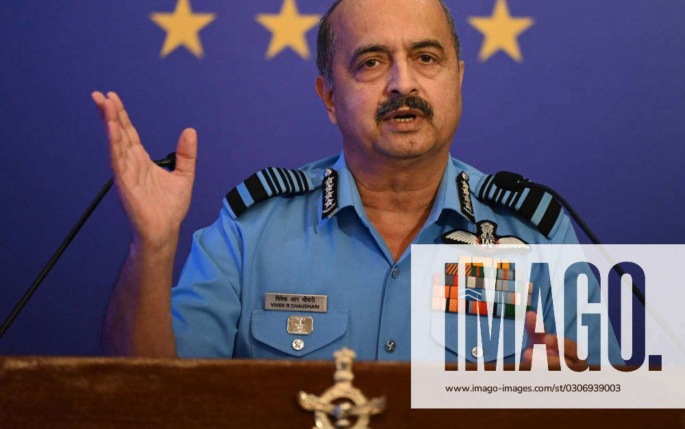 NEW DELHI, INDIA - OCTOBER 3: Chief of the Air Staff Marshal Vivek Ram ...