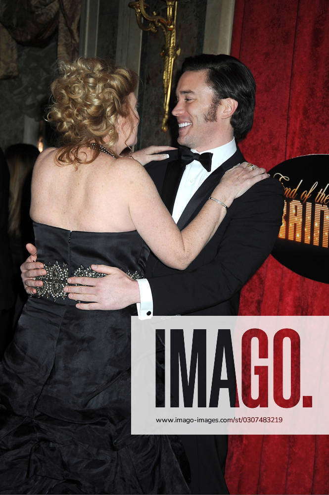 End of the Rainbow Broadway Opening Night Party actor Tom Pelphrey and his mother Laurie Pelphrey