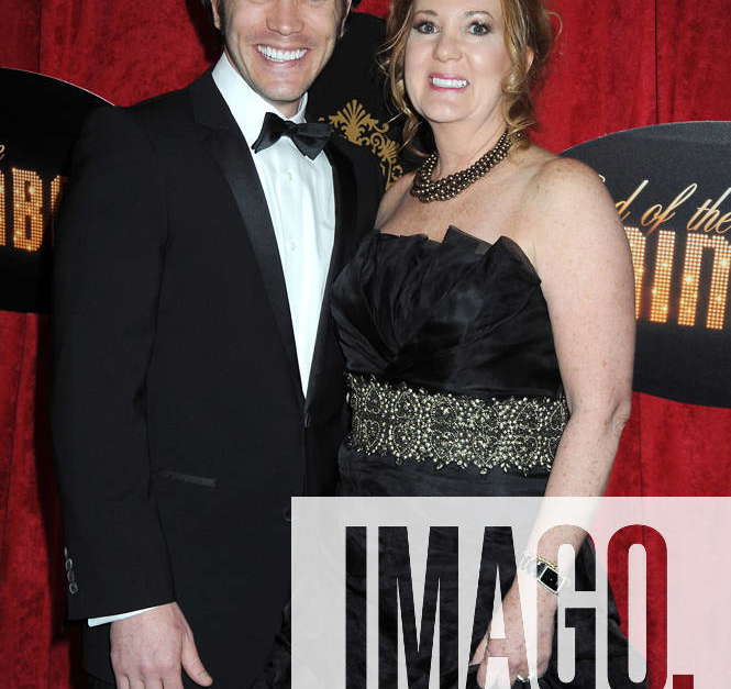 End of the Rainbow Broadway Opening Night Party actor Tom Pelphrey and his mother Laurie Pelphrey