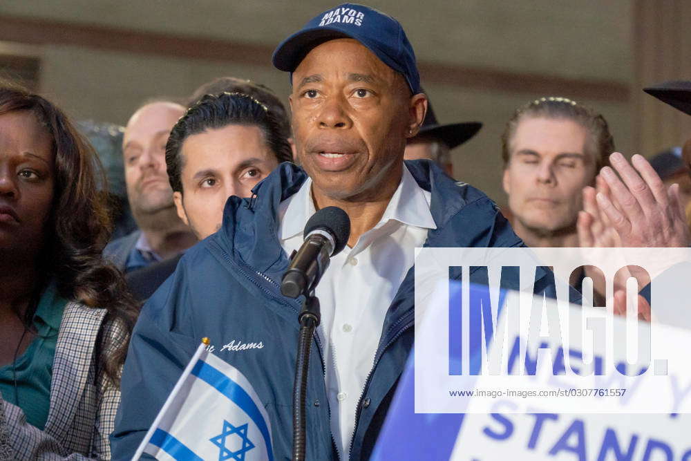 New York City Mayor Eric Adams Holds Candlelight Vigil for Victims of ...