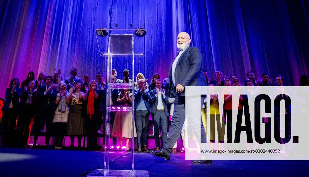 ROTTERDAM Frans Timmermans during a joint election conference of
