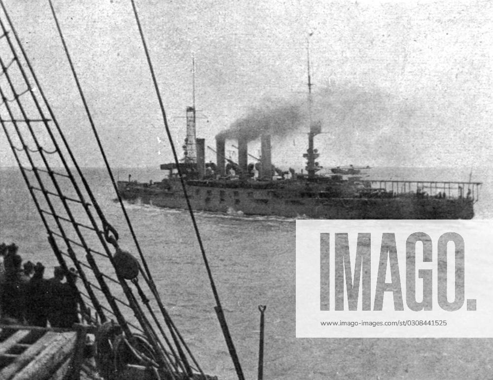 La Mission JoffreViviani en Amerique; Le cuirasse americain venu au