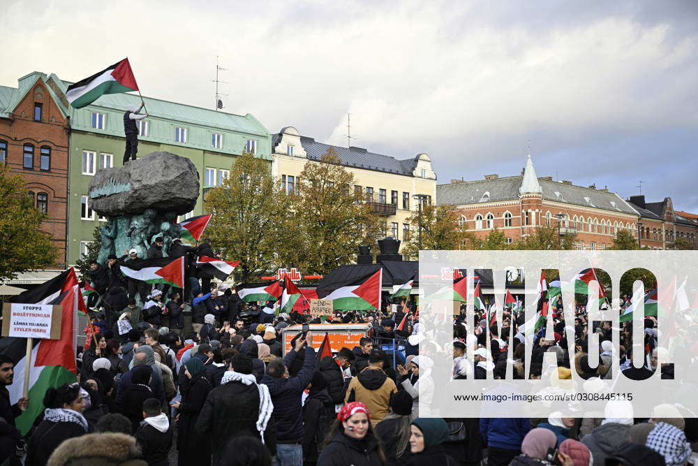 MALMÖ 20231014 On Saturday, a demonstration took place between Gustav ...