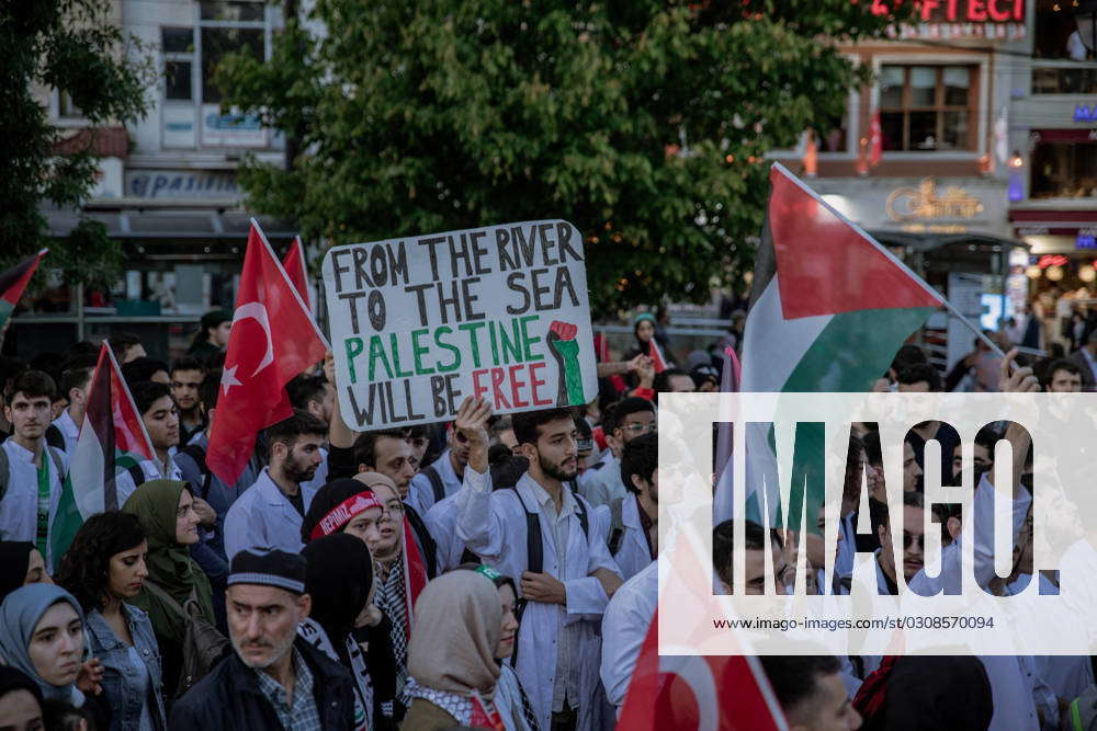 Pro-Palestinian Protest - Istanbul In Istanbul, Turkey, Demonstrators Gather From Beyazit To