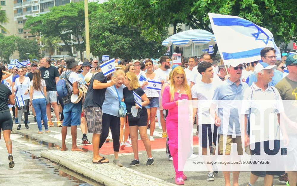 RIO DE JANEIRO, RJ - 15.10.2023: FIERJ ORGANIZADA CAMHADA EM PROL DE ISRAEL  - The Walk against