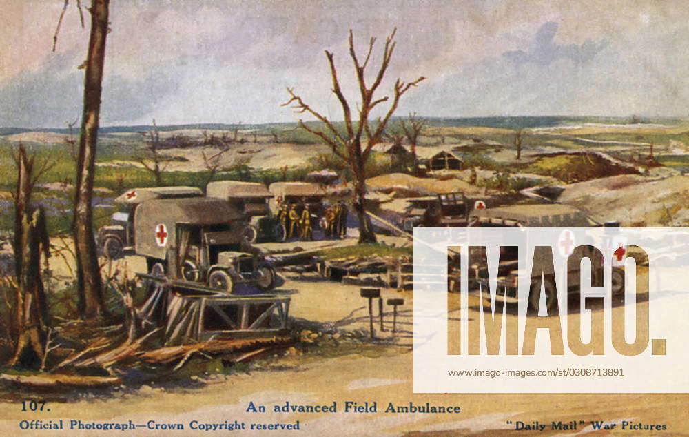 Advanced field ambulances, WW1 Advanced field ambulances near the ...