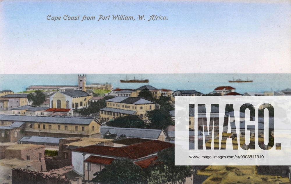 Cape Coast, Ghana, Gold Coast, West Africa Cape Coast viewed from Port ...