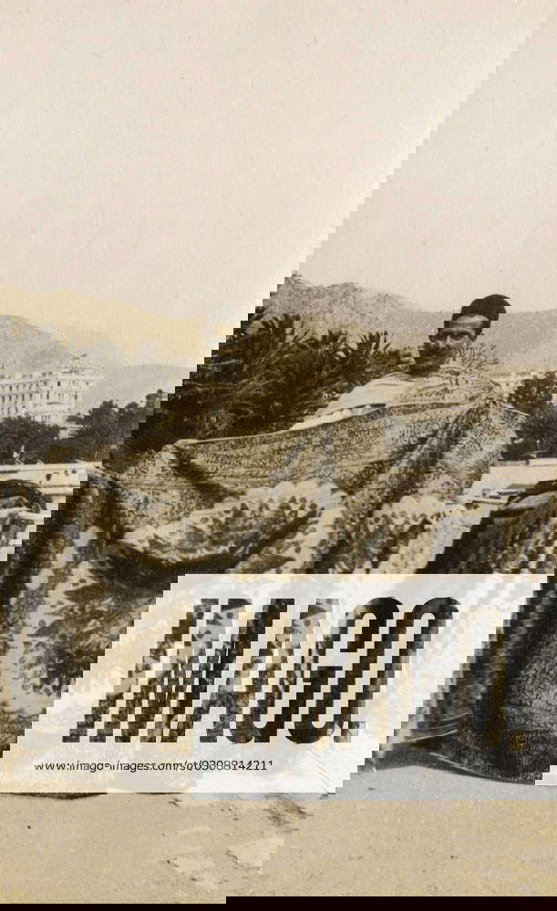 Carpet vendor near Bristol Hotel, Beaulieu, France Carpet vendor