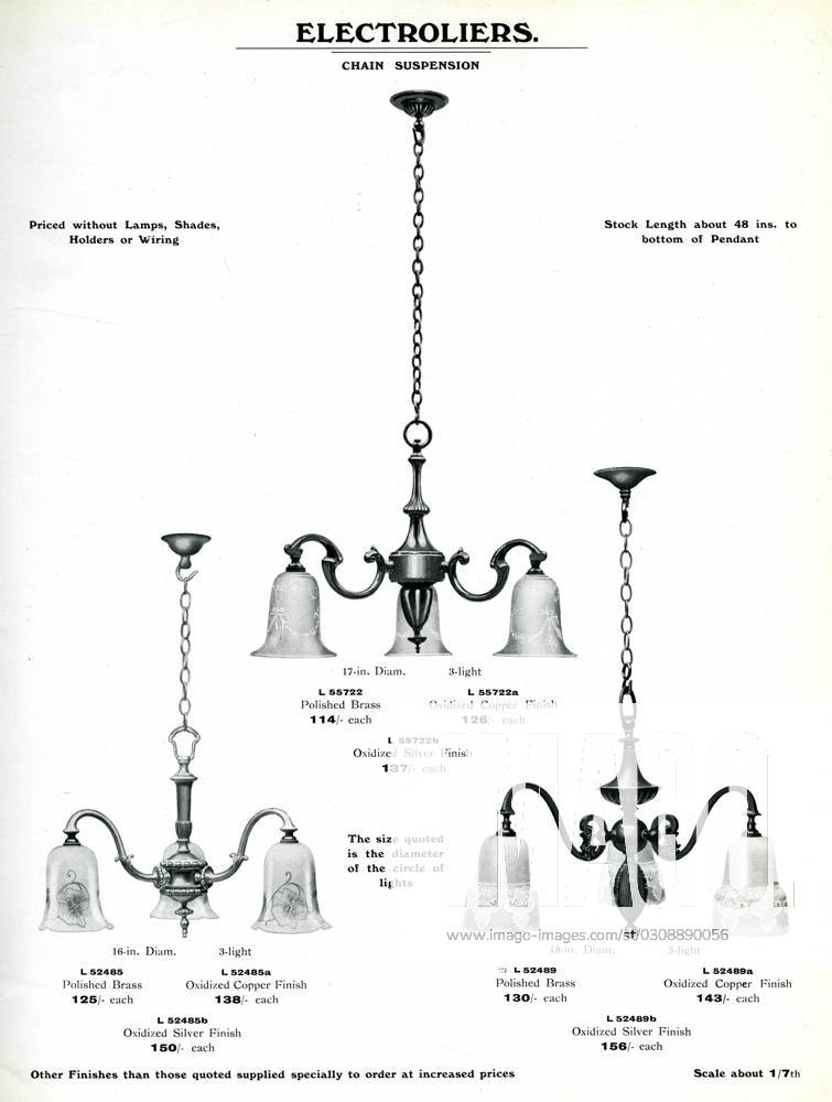 Electric Light Fixtures catalogue, Electroliers Electric Light Fixtures