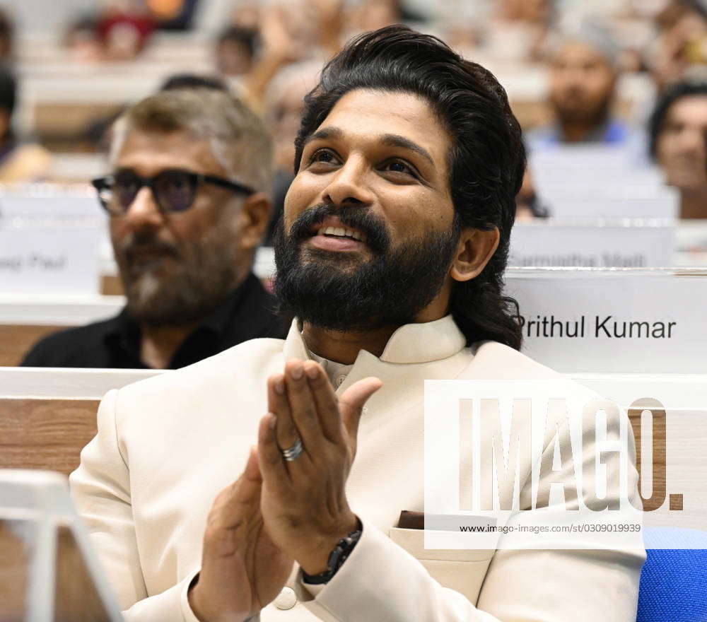 NEW DELHI, INDIA - OCTOBER 17: actor Allu Arjun, during the 67th ...