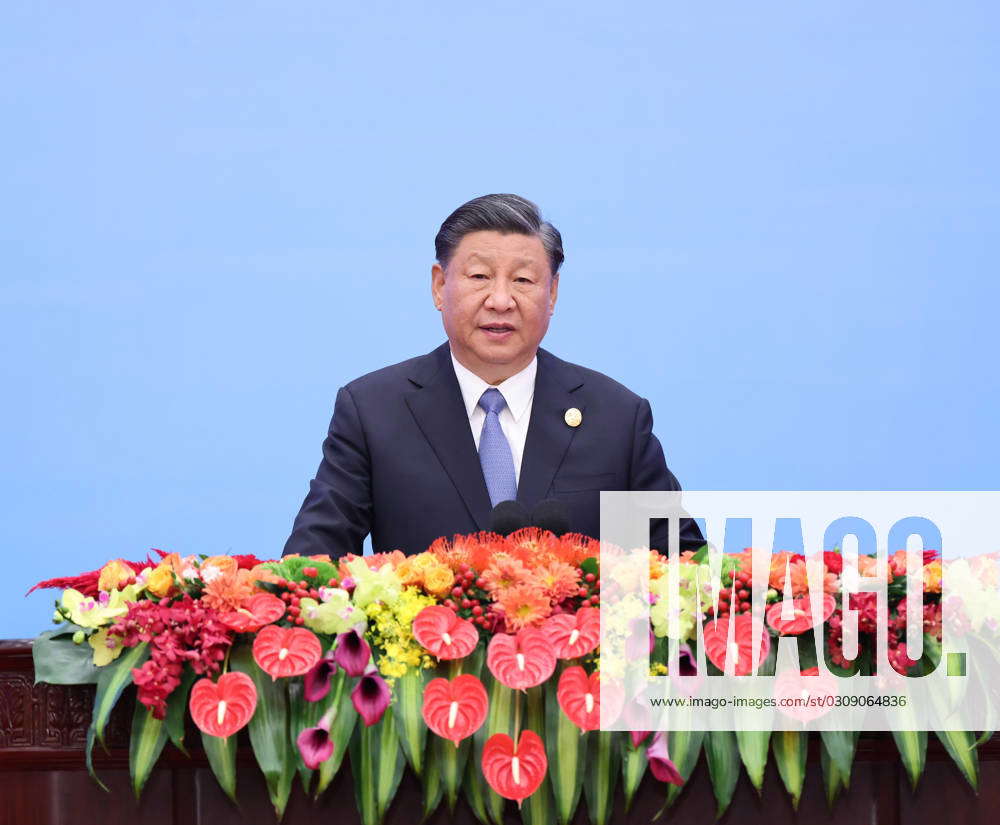 (231018) -- BEIJING, Oct. 18, 2023 -- Chinese President Xi Jinping ...