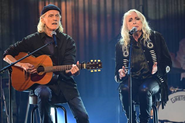 STOCKHOLM 20231018 John Holm and Marie Bergman perform during s tribute ...