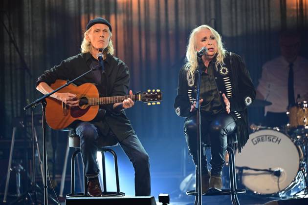 STOCKHOLM 20231018 John Holm and Marie Bergman perform during s tribute ...