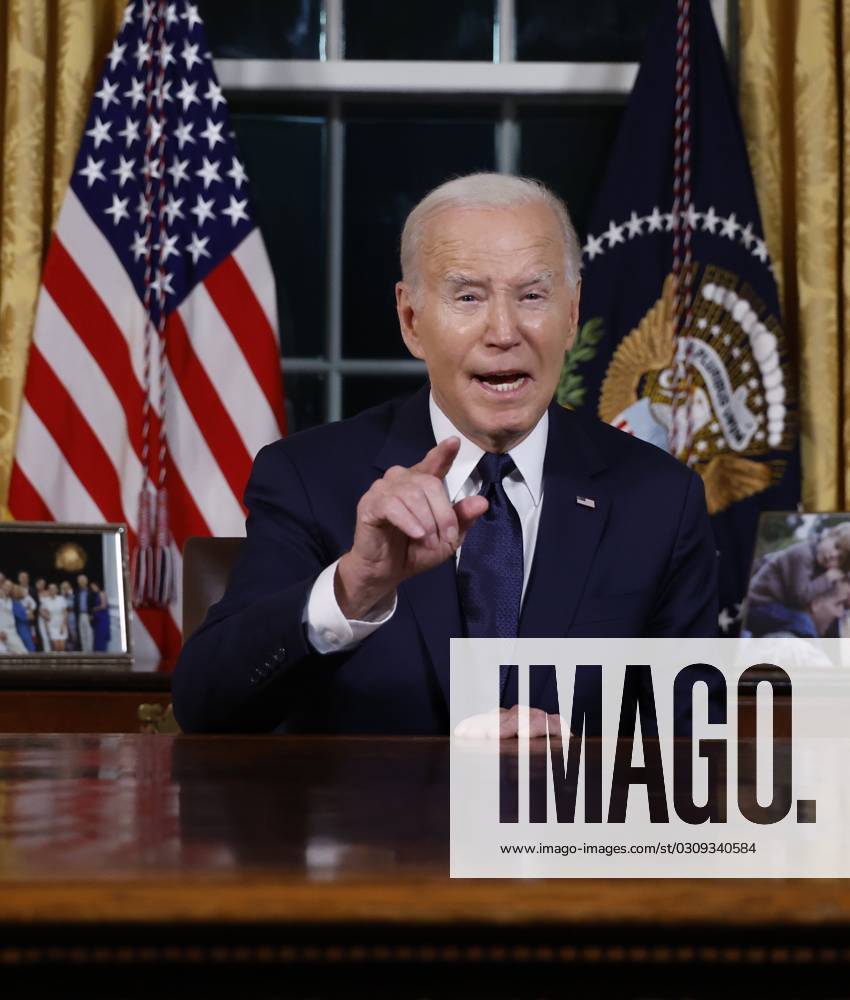 US President Joe Biden delivers a prime-time address to the nation ...