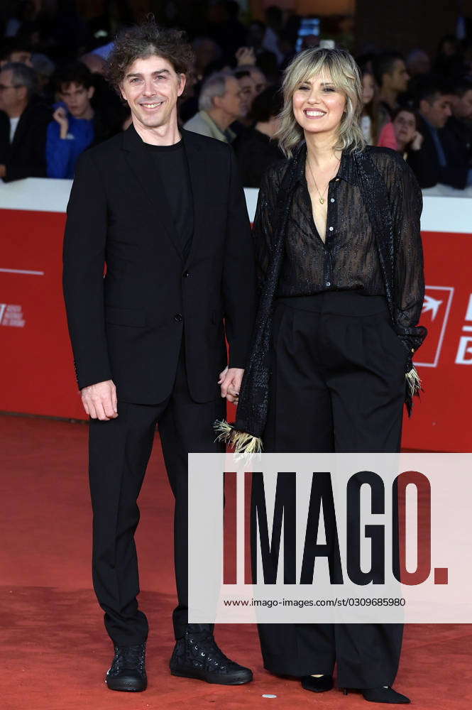 Michele Riondino with wife Eva Nestori at the premiere of the