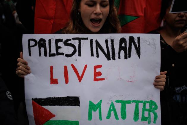 Student Strike In Solidarity With Palestine Madrid A demonstrator