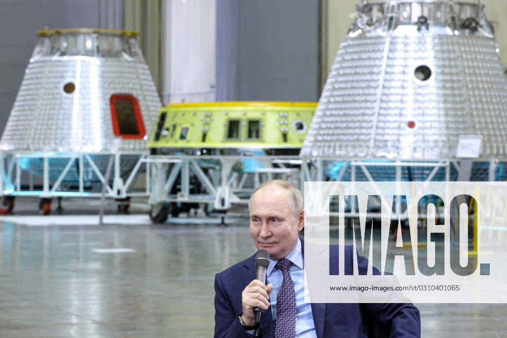 Putin Riding Rocket RUSSIA, MOSCOW REGION - : Russia s President Vladimir Putin visits ...