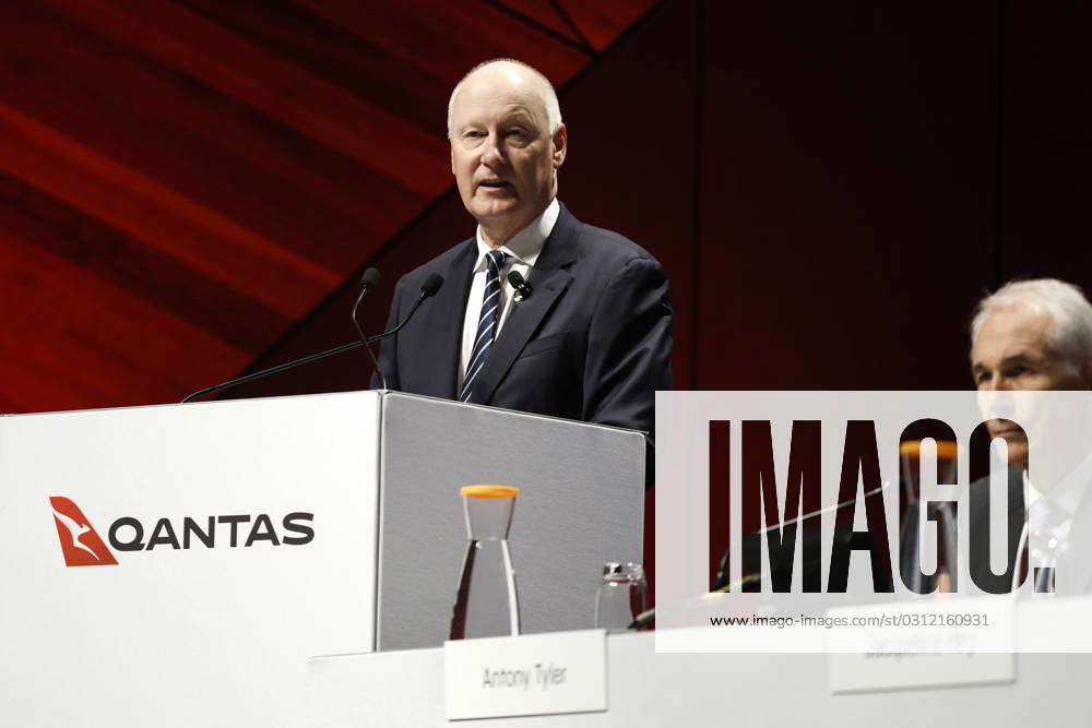 QANTAS AGM, Chair Richard Goyder Speaks During The Qantas Annual ...