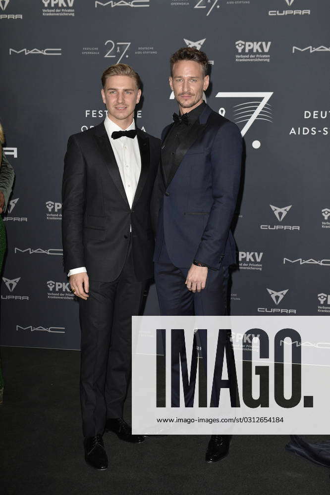 Vladimir Burlakov and friend Martin Samekat the arrival opera gala for ...