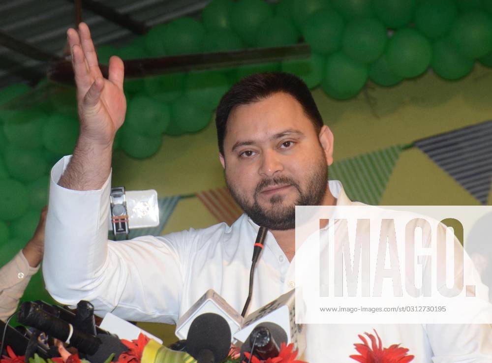 Patna India November 5 Bihar Deputy Chief Minister Tejashwi Yadav Delivering His Lecture During 8543