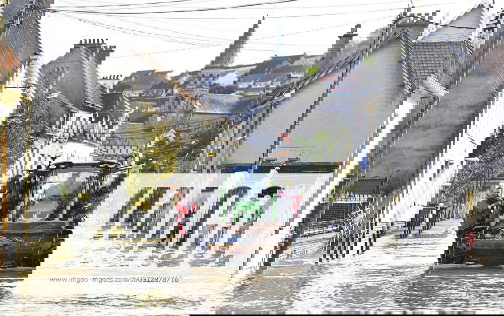 Inondations PHOTOPQR VOIX DU NORD Sebastien JARRY ; 06 11 2023 ; Saint Etienne au Mont . le