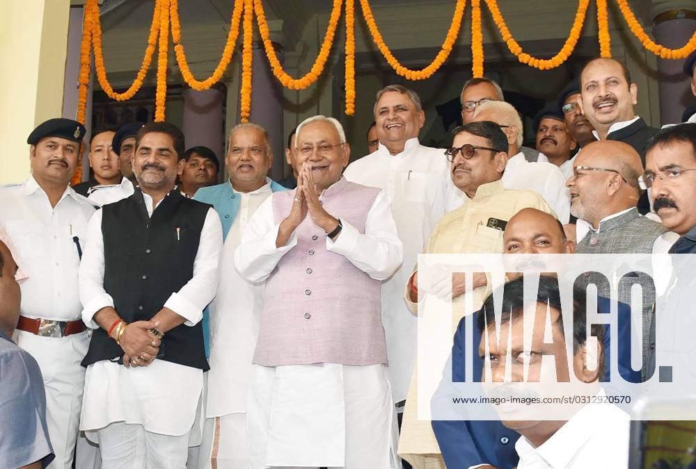 Patna India November Bihar Chief Minister Nitish Kumar Arriving On The First Day Of The