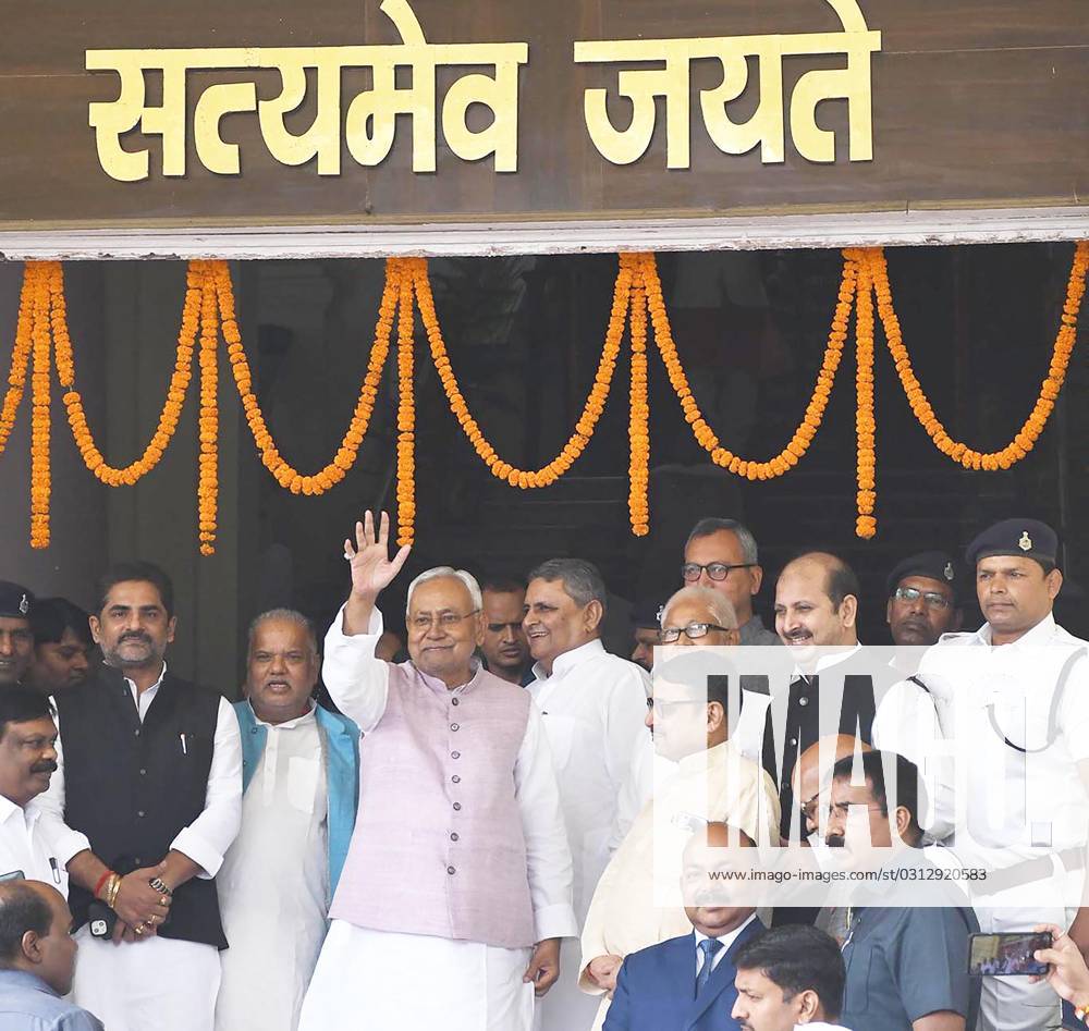 Patna India November Bihar Chief Minister Nitish Kumar Arriving