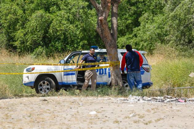 Santiago November 8 2023 Police Investigating The Discovery Of Two