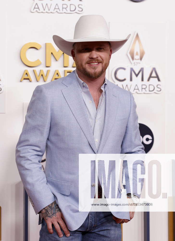 Cody Johnson arrives on the red carpet at the 57th Annual CMA Awards at ...